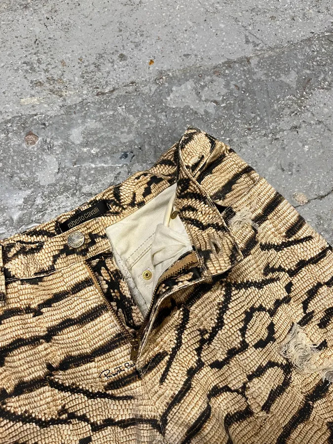 2004 Roberto Cavalli Safari Distressed Pants cxCoWtc 5