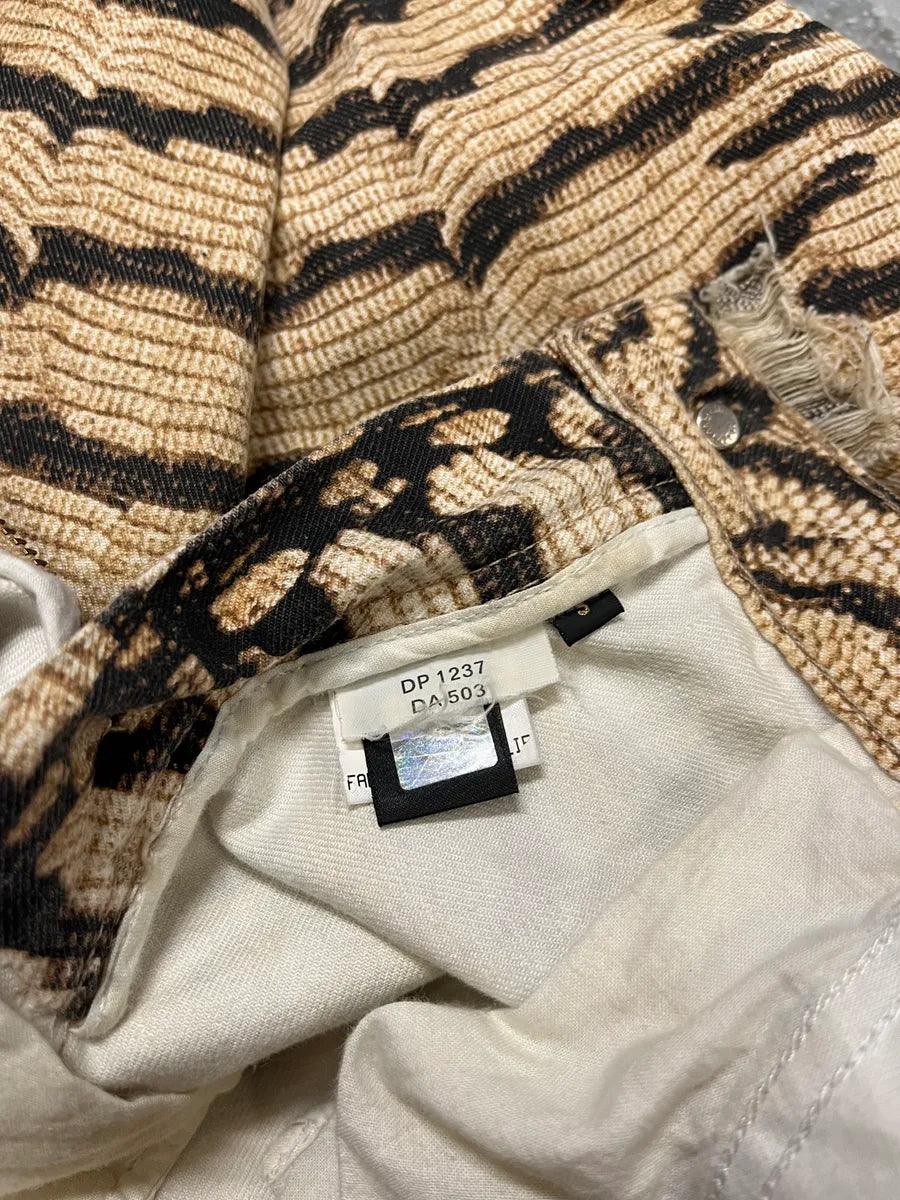 2004 Roberto Cavalli Safari Distressed Pants cxCoWtc 7