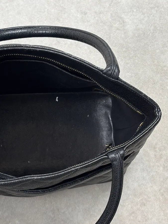 2005 Chanel Medaillon Black Leather Tote Bag  XbNuXto 21