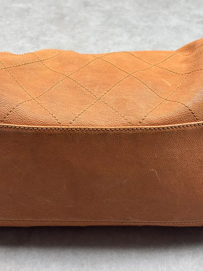 2005 Chanel Camel Leather Handle Bag rqDivUD 10
