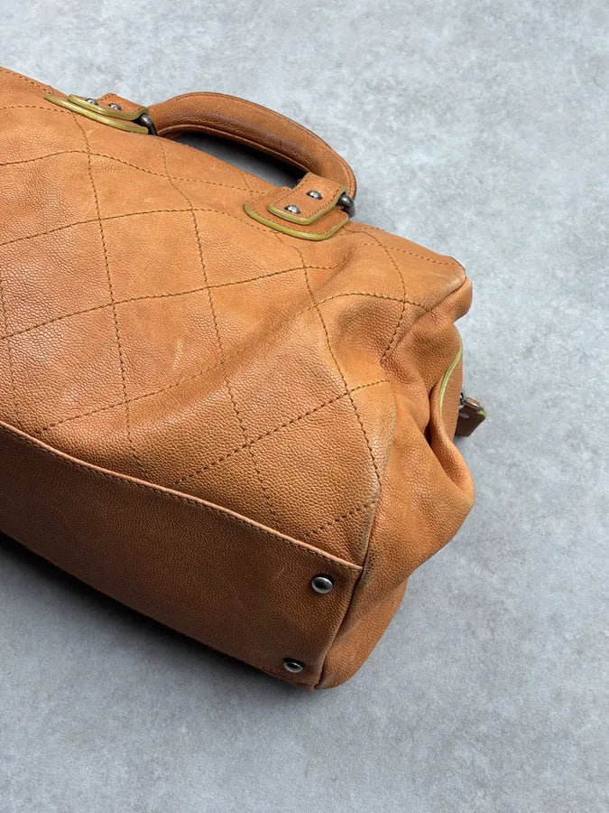 2005 Chanel Camel Leather Handle Bag rqDivUD 9