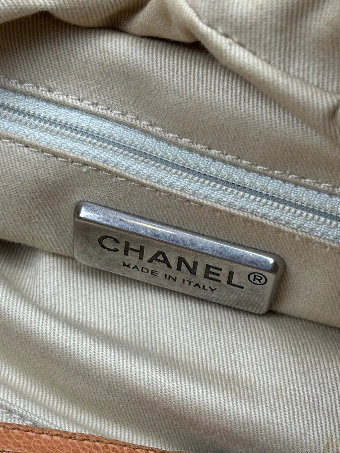 2005 Chanel Camel Leather Handle Bag rqDivUD 14