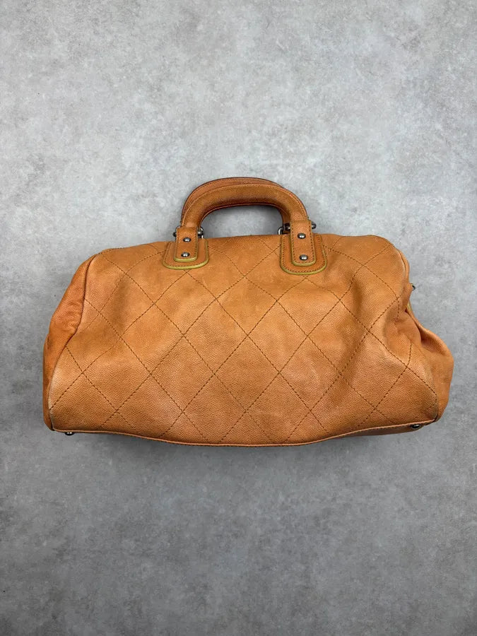 2005 Chanel Camel Leather Handle Bag rqDivUD 7