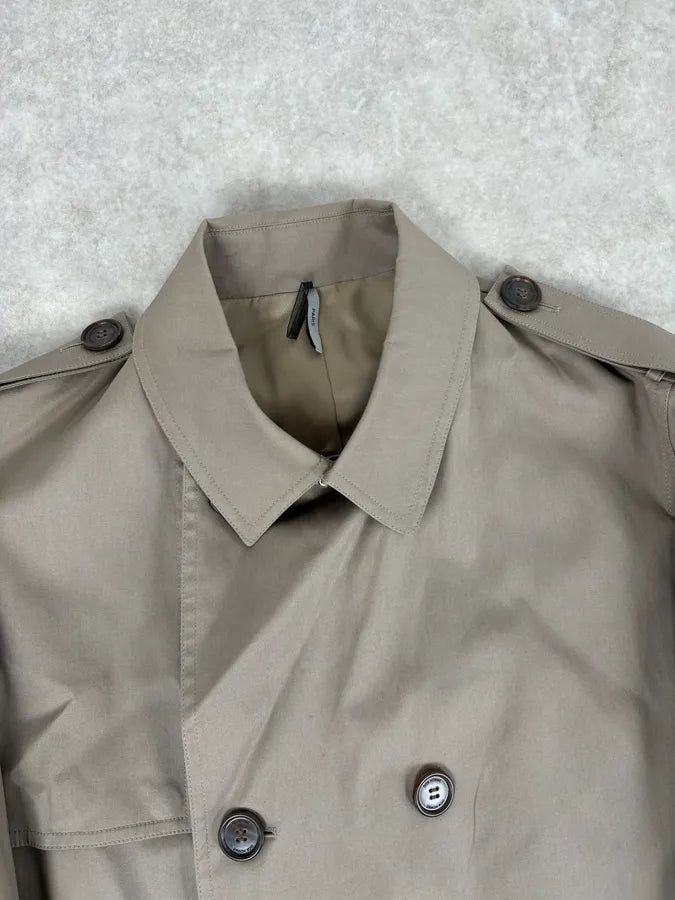 2010s Dior Beige Classy Double-Breasted Trench Coat by Kris Van Assche RwjJvdb 3