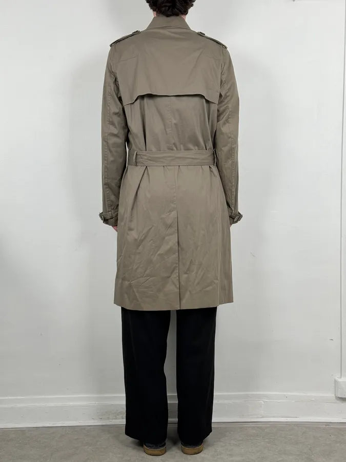 2010s Dior Beige Classy Double-Breasted Trench Coat by Kris Van Assche RwjJvdb 2