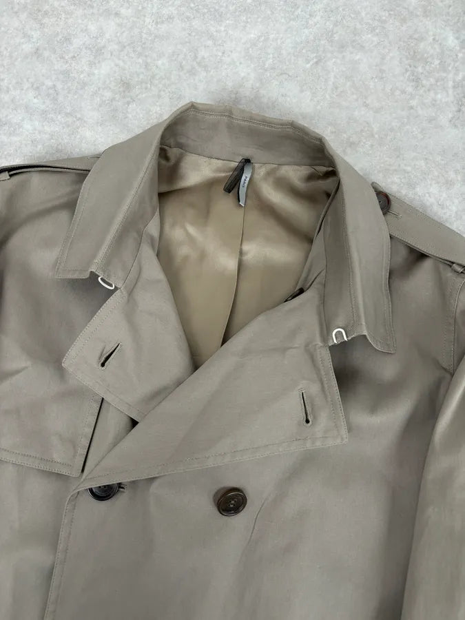 2010s Dior Beige Classy Double-Breasted Trench Coat by Kris Van Assche RwjJvdb 4