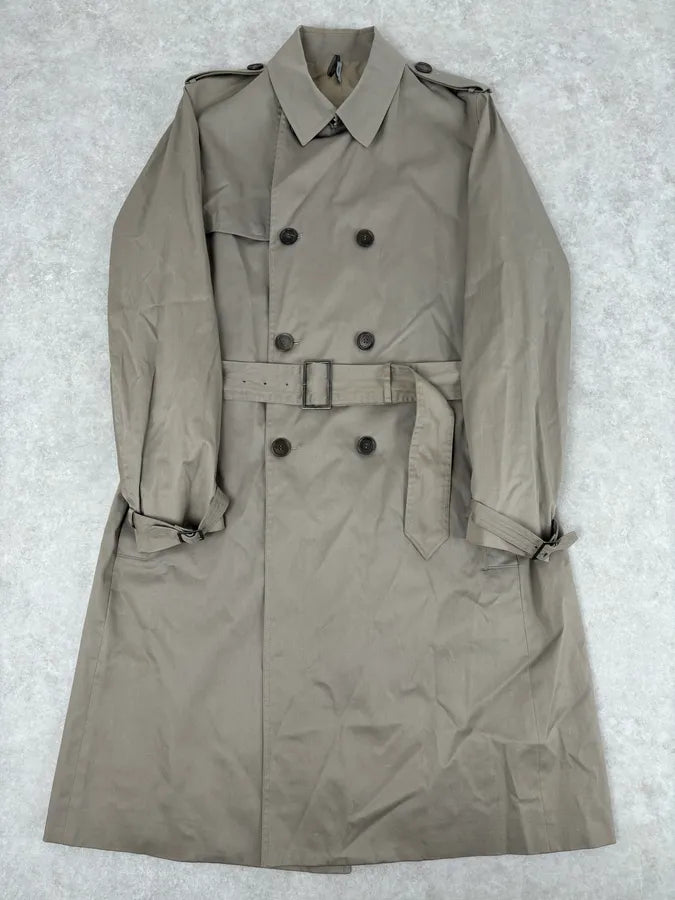 2010s Dior Beige Classy Double-Breasted Trench Coat by Kris Van Assche RwjJvdb 0