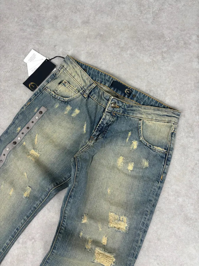 AW2005 Cavalli Archive Distressed Slim Bootcut Jeans  mAqqBIO 4