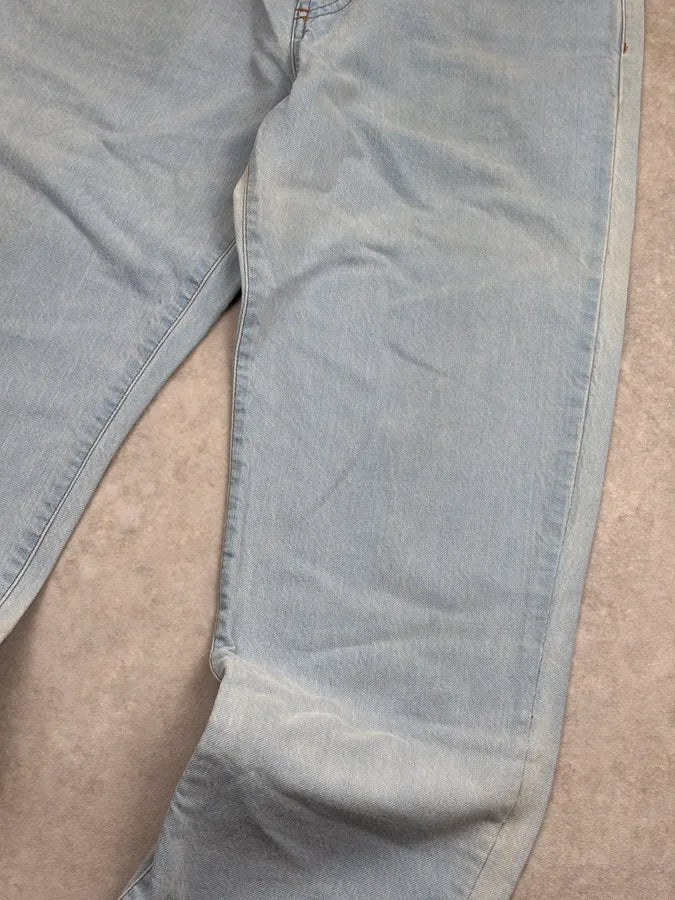 SS2005 Cavalli Light Blue Denim Straight Leg Jeans oSIjTPC 8