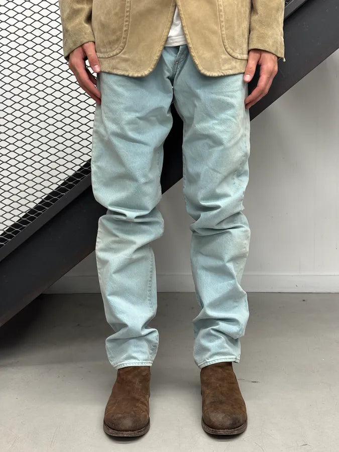 SS2005 Cavalli Light Blue Denim Straight Leg Jeans oSIjTPC 0