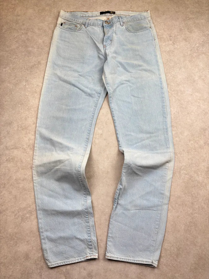 SS2005 Cavalli Light Blue Denim Straight Leg Jeans oSIjTPC 2