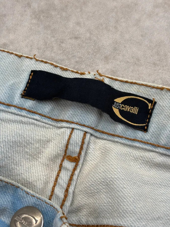 SS2005 Cavalli Light Blue Denim Straight Leg Jeans oSIjTPC 10
