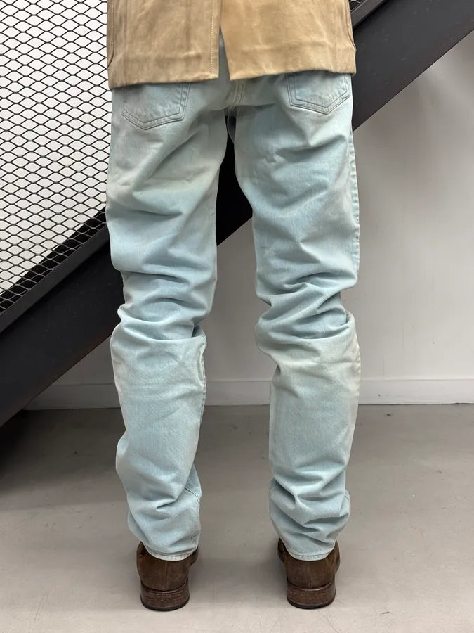 SS2005 Cavalli Light Blue Denim Straight Leg Jeans oSIjTPC 3