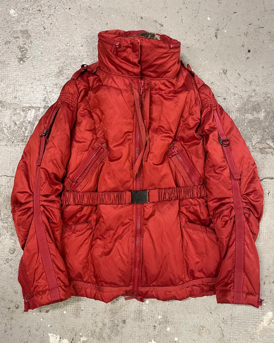 2006 Marithe Francois Girbaud Savage Bondage Red Puffer WoflTUp 0