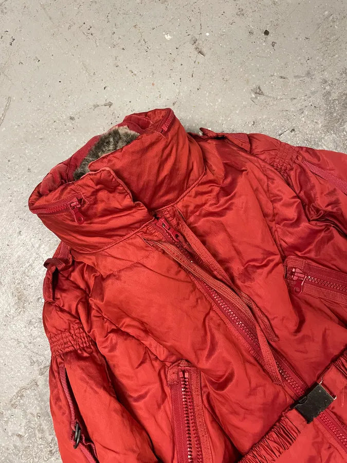 2006 Marithe Francois Girbaud Savage Bondage Red Puffer WoflTUp 3