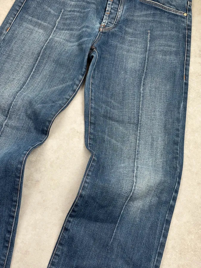 AW2006 Roberto Cavalli Blue Denim Embroidered Jeans OFAHHnA 8