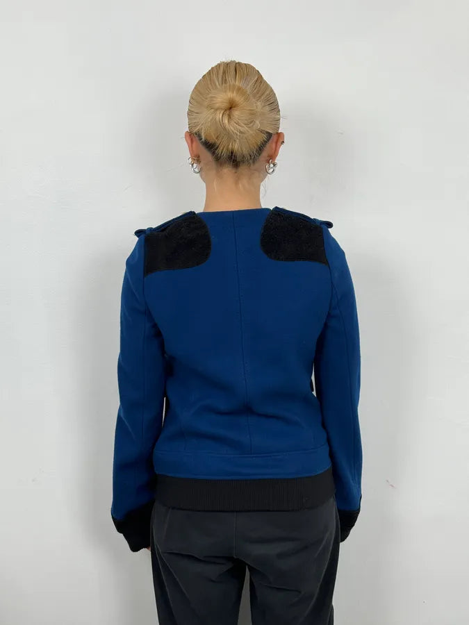 AW2007 Balenciaga Blue Royal Jacket By Nicolas Ghesquière oIWAqSB 2