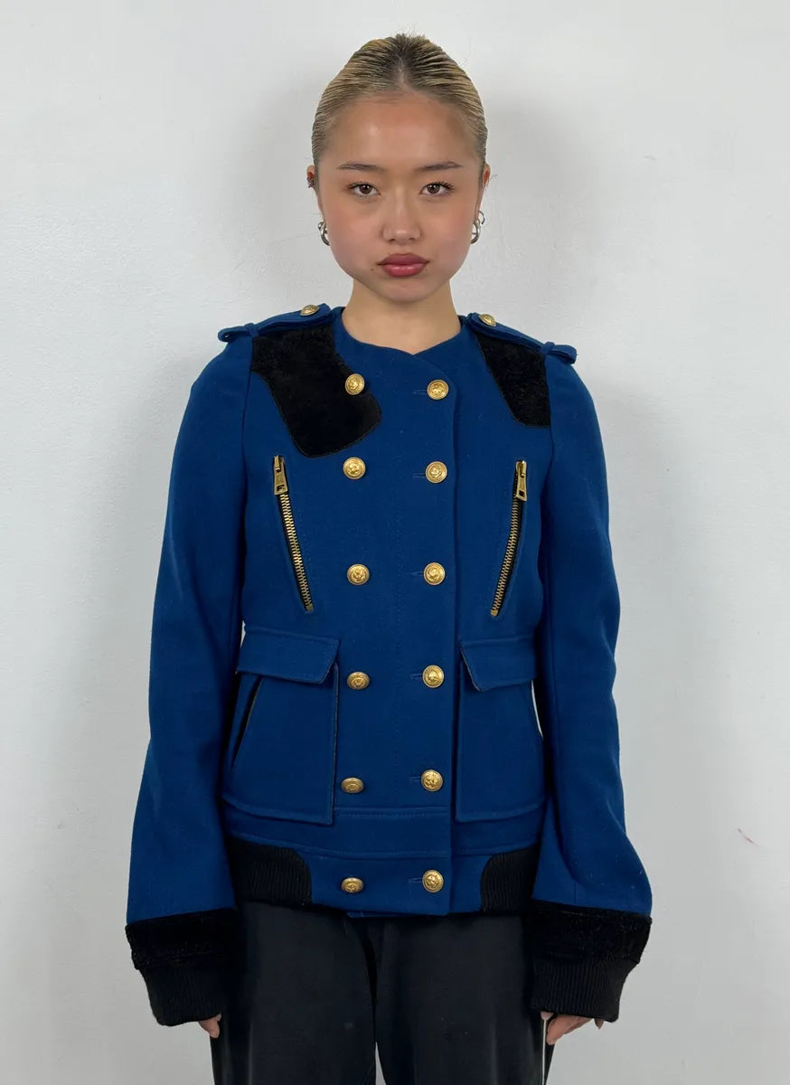 AW2007 Balenciaga Blue Royal Jacket By Nicolas Ghesquière oIWAqSB 1