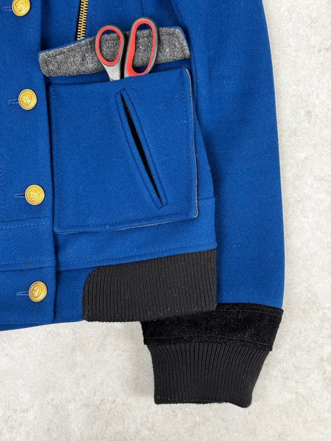 AW2007 Balenciaga Blue Royal Jacket By Nicolas Ghesquière oIWAqSB 8