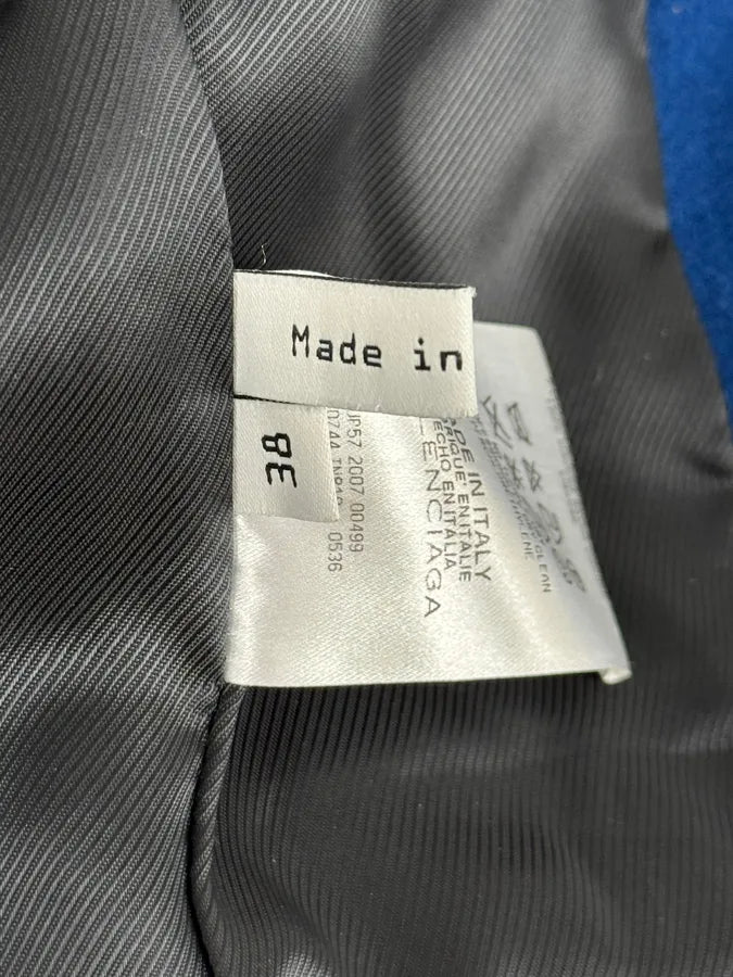 AW2007 Balenciaga Blue Royal Jacket By Nicolas Ghesquière oIWAqSB 13