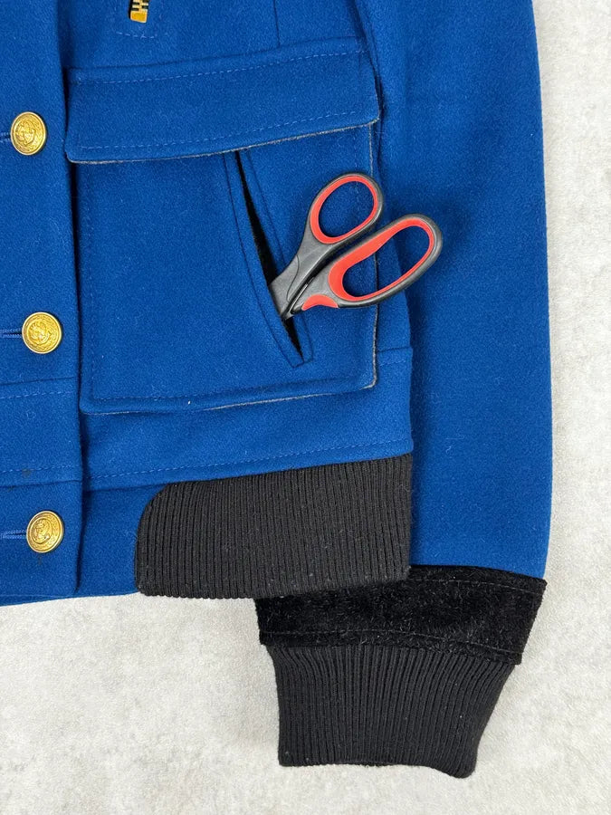 AW2007 Balenciaga Blue Royal Jacket By Nicolas Ghesquière oIWAqSB 7