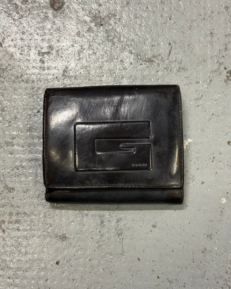 2007 Gucci Black Bifold Logo Leather Wallet NORzuNL 0