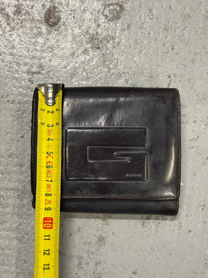 2007 Gucci Black Bifold Logo Leather Wallet NORzuNL 7