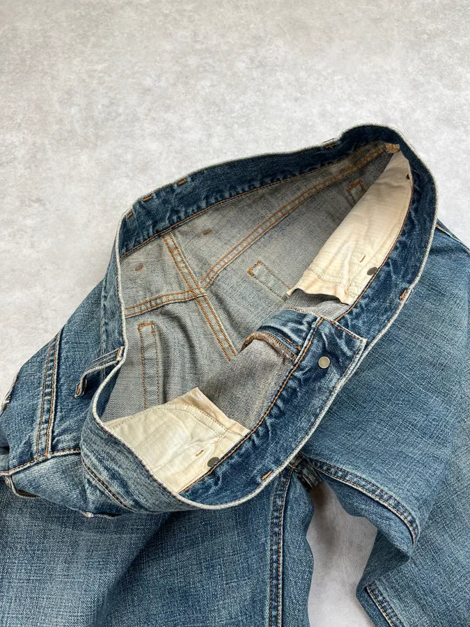 AW2007 Gucci Blue Denim Straight Jeans by Frida Giannini dibDjqn 9