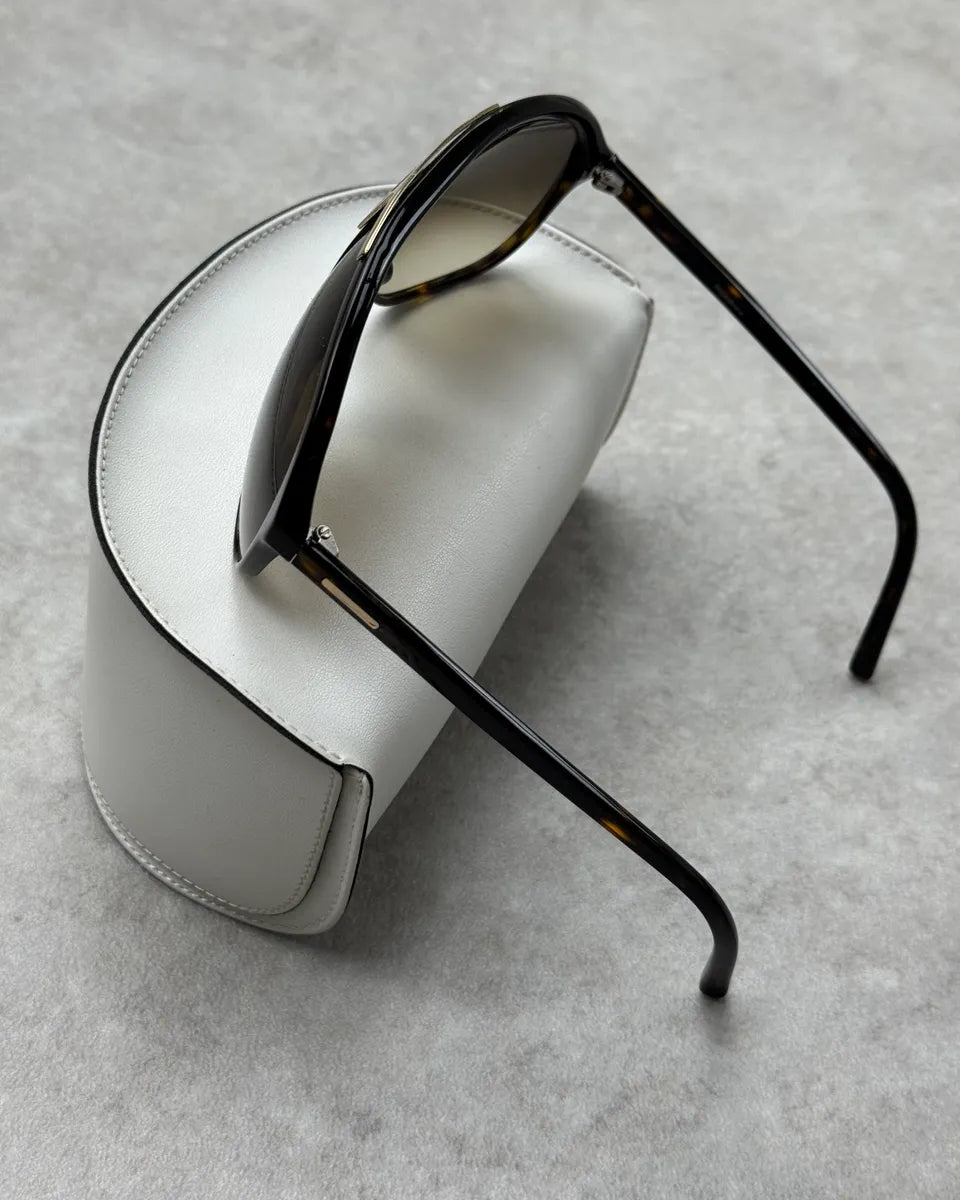 2007 Yves Saint Laurent Black Acetate Mask Sunglasses MBneyhX 4