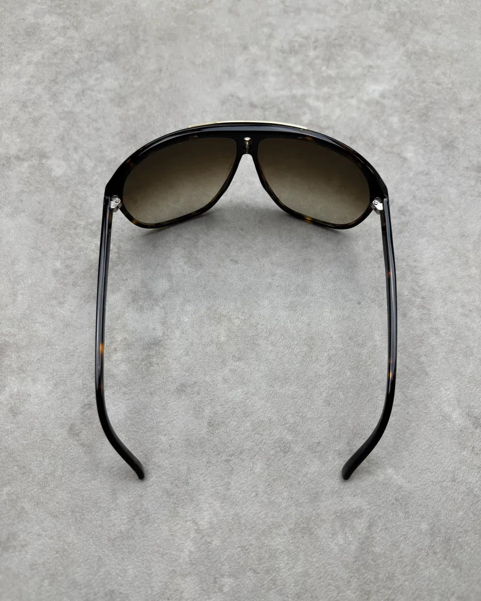 2007 Yves Saint Laurent Black Acetate Mask Sunglasses MBneyhX 6