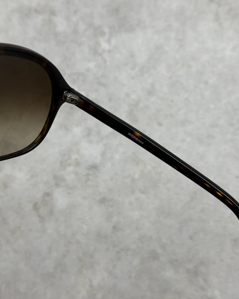 2007 Yves Saint Laurent Black Acetate Mask Sunglasses MBneyhX 7