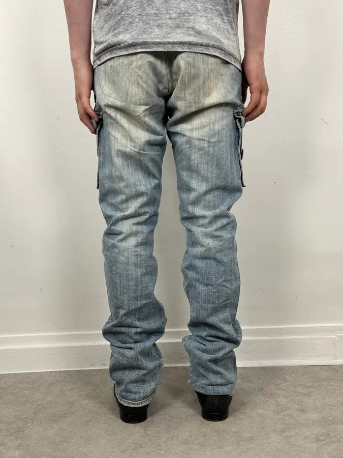 AW2006 Cavalli Cargo Blue Denim Jeans yOwcbAF 3