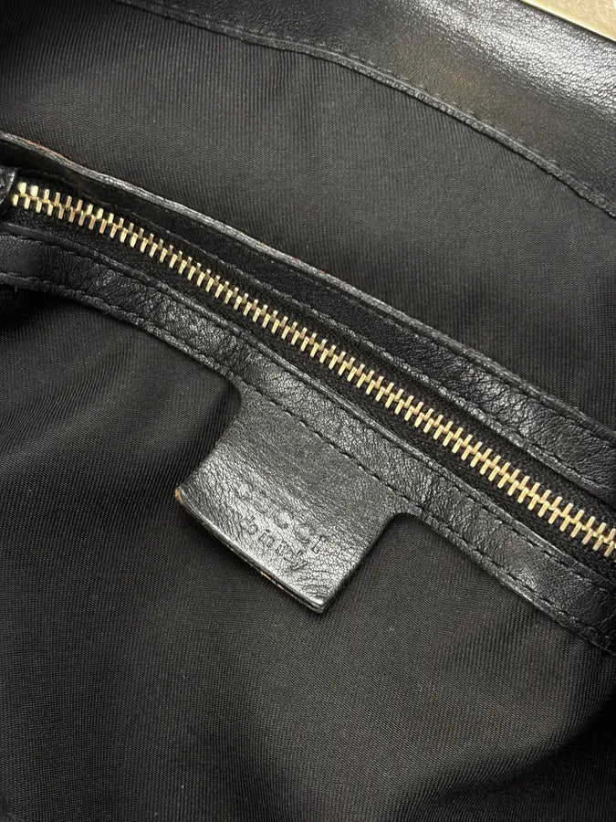2008 Gucci Black Canvas Bamboo Handle Bag by Frida Giannini RCBYSRE 13