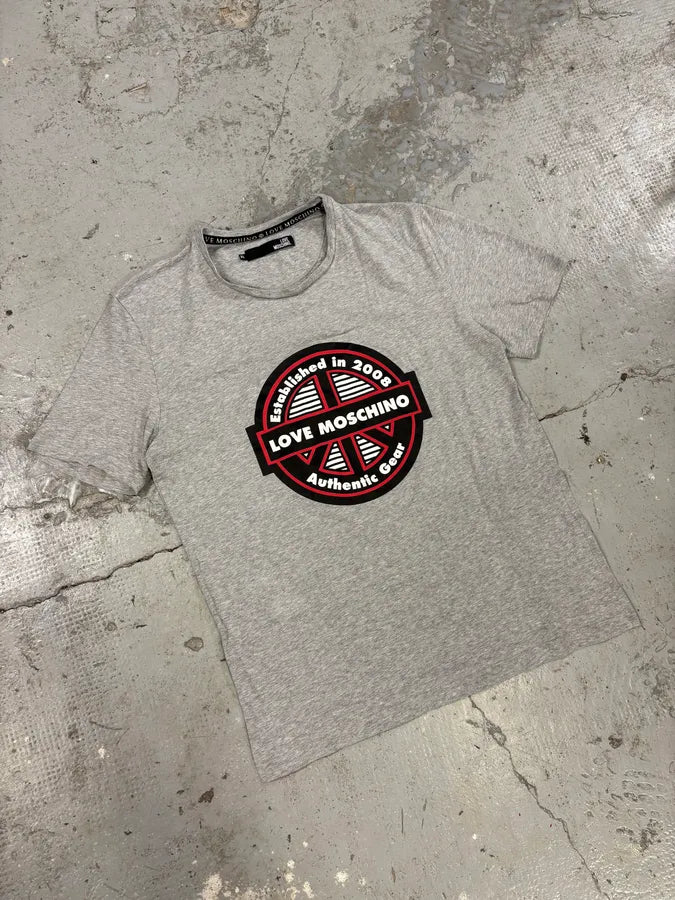 2008 Love Moschino Grey Peace Tee-shirt GdbEewc 3