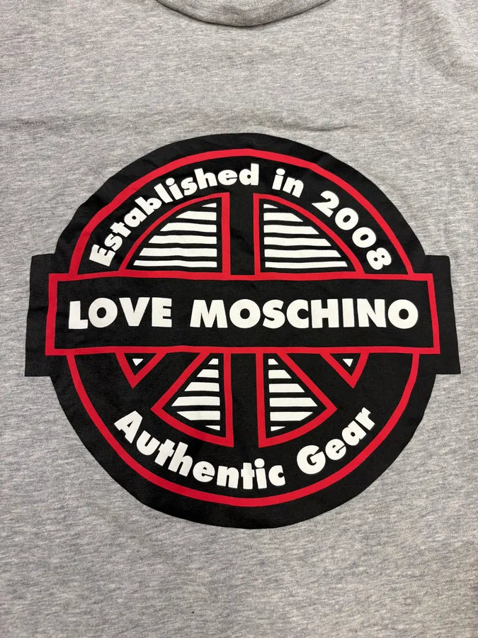 2008 Love Moschino Grey Peace Tee-shirt GdbEewc 6