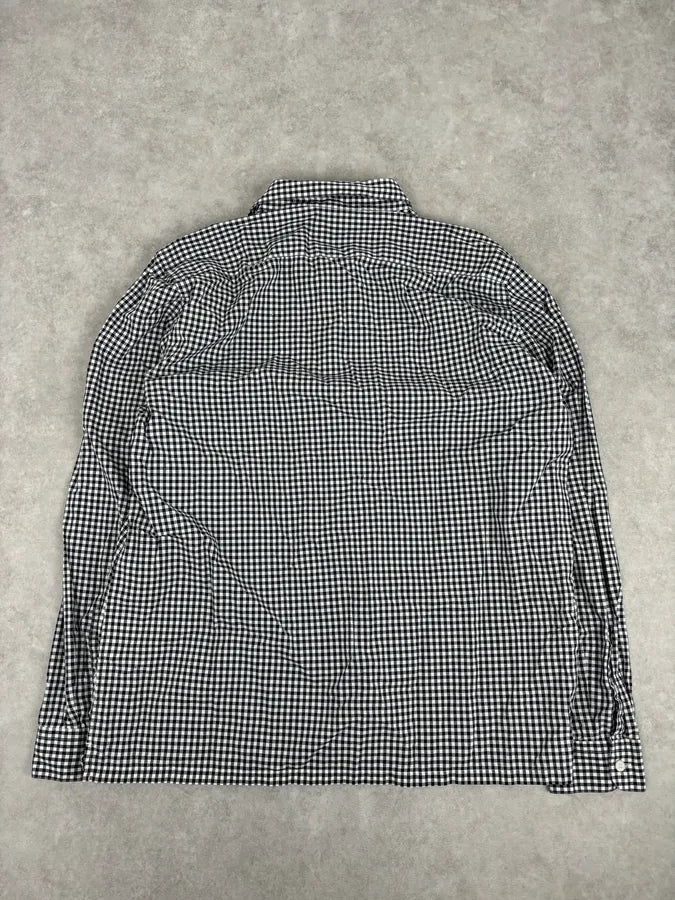 SS2008 Prada Black White Checkered Shirt NnxglVG 3
