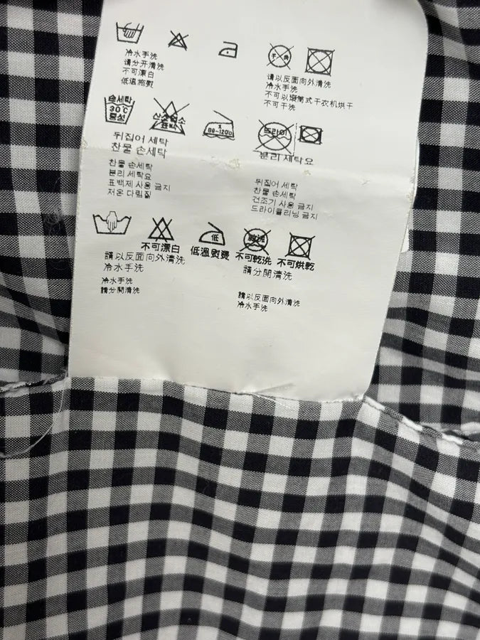 SS2008 Prada Black White Checkered Shirt NnxglVG 11