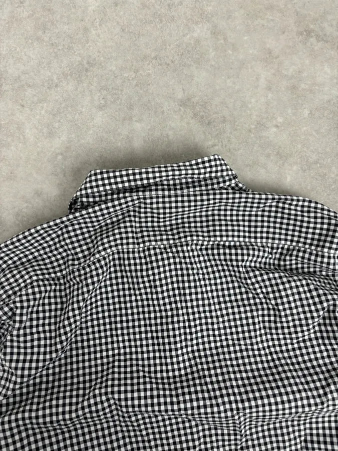 SS2008 Prada Black White Checkered Shirt NnxglVG 5