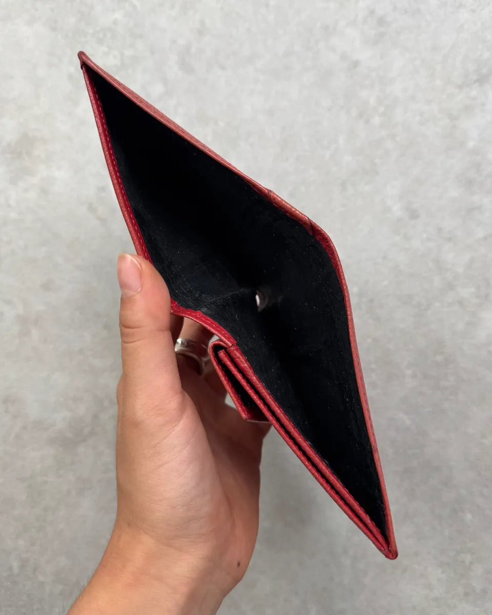 2008 Yves Saint Laurent Red Leather Studded Wallet NzKQKKI 5