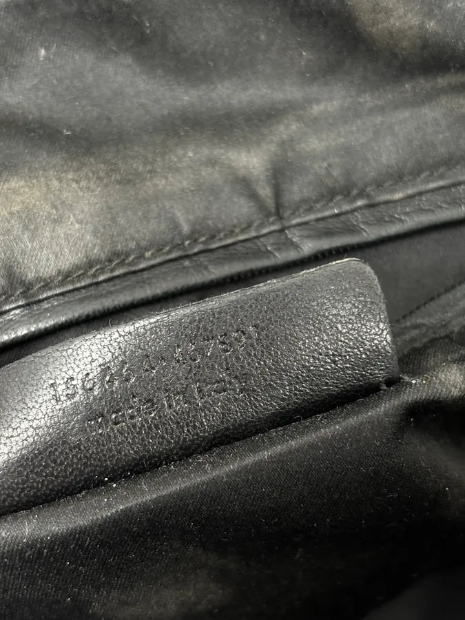 AW2008 Saint Laurent Black Leather Muse Handle Bag  mLVIvGc 13