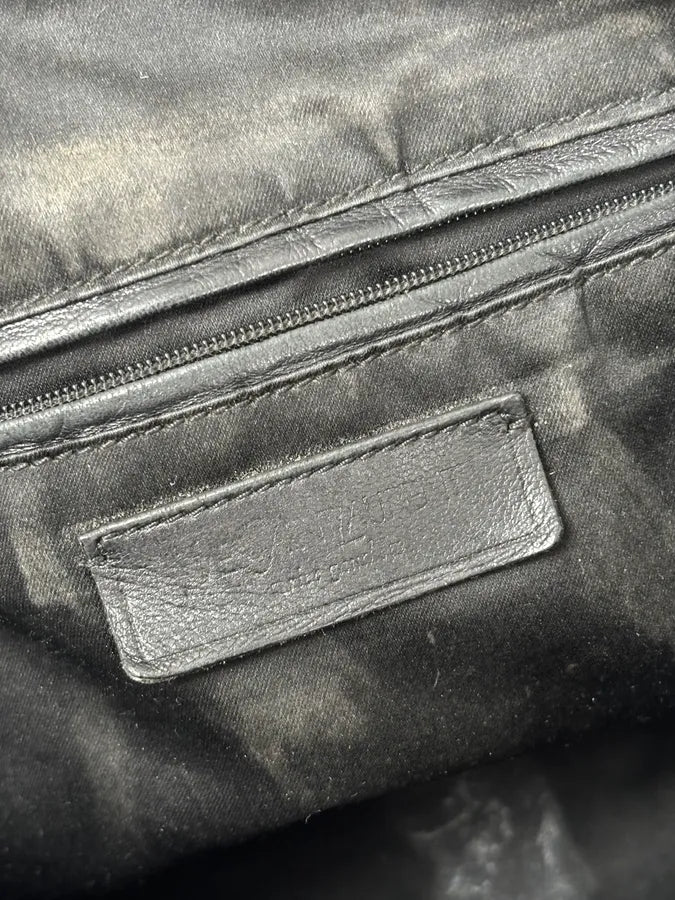 AW2008 Saint Laurent Black Leather Muse Handle Bag  mLVIvGc 12