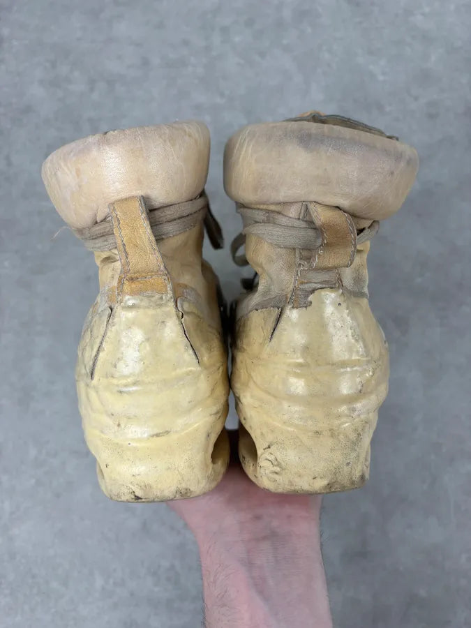 2009 Carol Christian Poell Cream Kangaroo Leather High Boots ejwyuPp 10