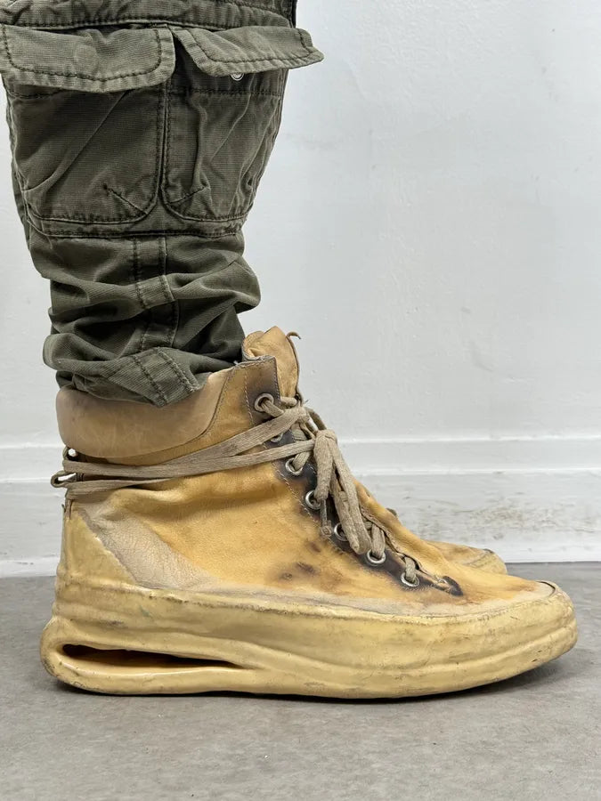 2009 Carol Christian Poell Cream Kangaroo Leather High Boots ejwyuPp 3