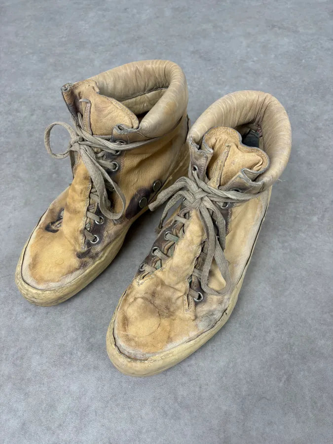 2009 Carol Christian Poell Cream Kangaroo Leather High Boots ejwyuPp 6