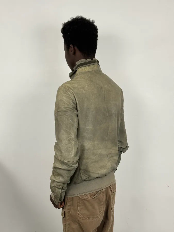 2009 Carol Christian Poell Raw Beige Leather Jacket ecjjRkQ 3