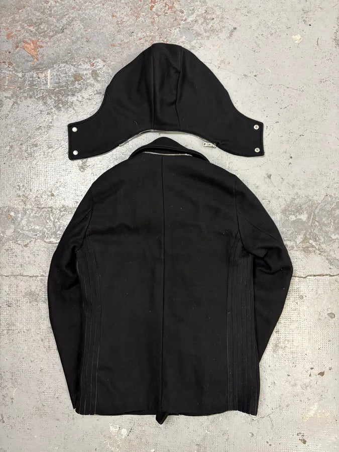 2000s Gucci Black Wool Double-Breasted Coat UXWpsiO 5
