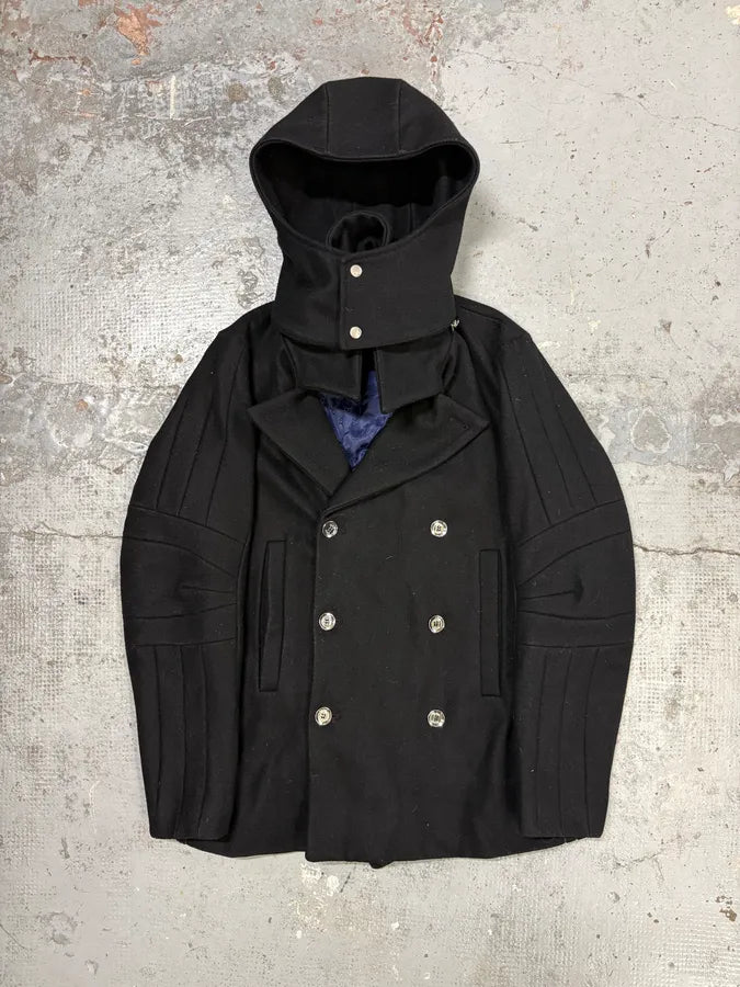 2000s Gucci Black Wool Double-Breasted Coat UXWpsiO 0