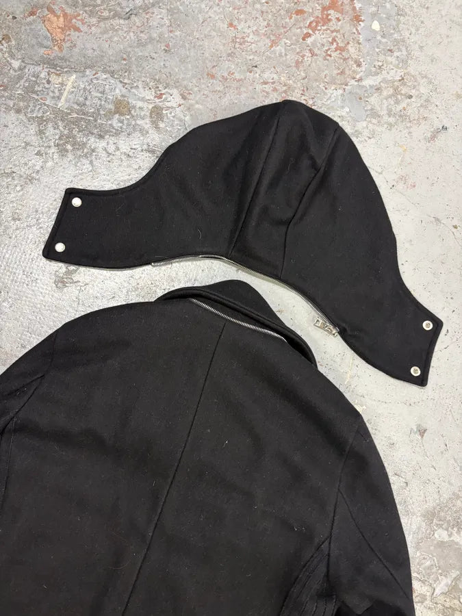 2000s Gucci Black Wool Double-Breasted Coat UXWpsiO 6