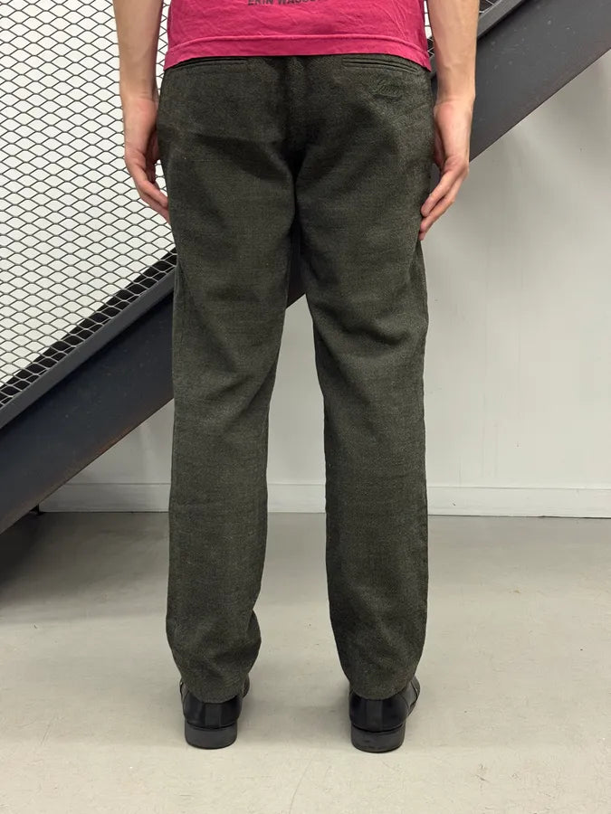 AW2009 Gucci Dark Grey Wool Buttoned-Detail Pants by Frida Giannini ShaYvsu 3