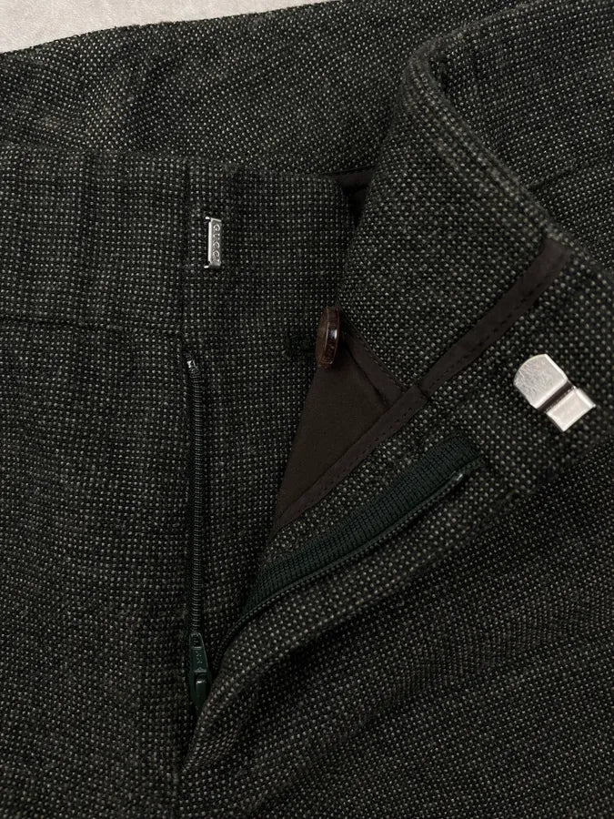 AW2009 Gucci Dark Grey Wool Buttoned-Detail Pants by Frida Giannini ShaYvsu 9
